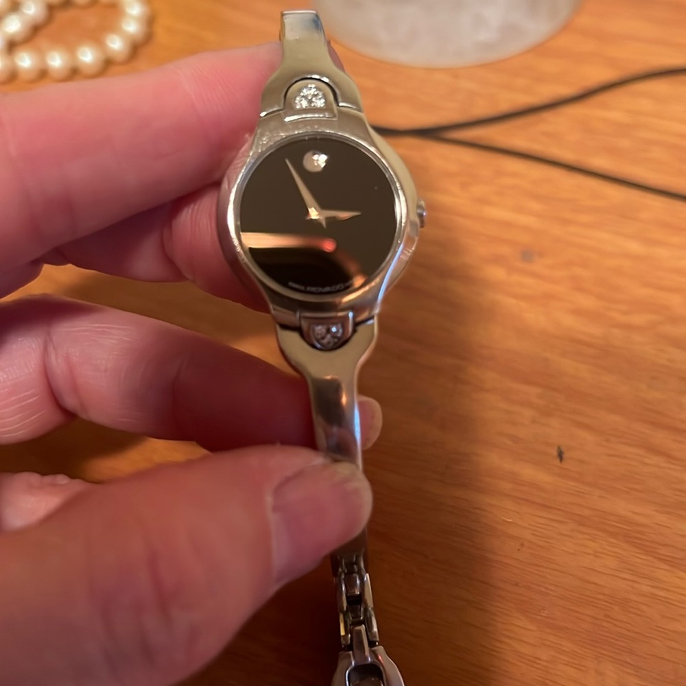 MOVADO
Kara Quartz Diamond Black Dial Ladies Watch